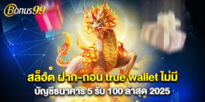 สล็อต ฝาก-ถอน true wallet ไม่มี บัญชีธนาคาร 5 รับ 100 ล่าสุด 2025